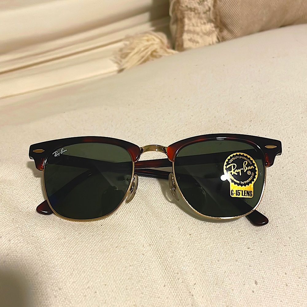 Rayban Clubmaster Metal Tortoise Standard Size